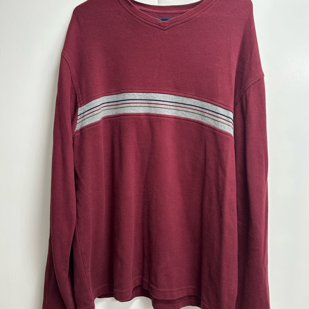 Roundtree & Yorke Burgundy Sweater
